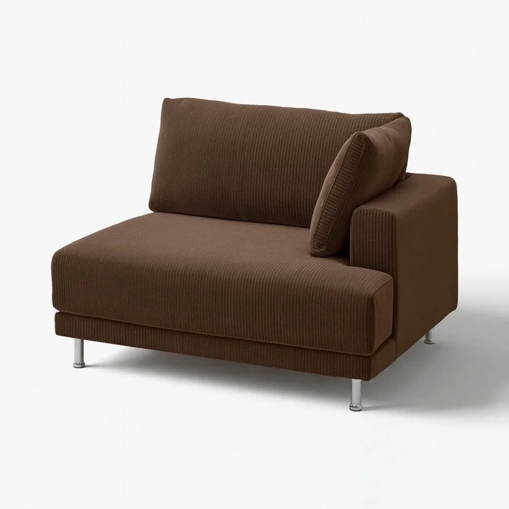 IKEA UPPAKRA Cover for 1.5-seat module, right, Samsala dark-brown OPEN BOX NEW